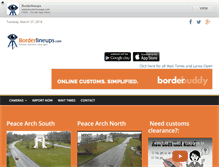 Tablet Screenshot of borderlineups.com